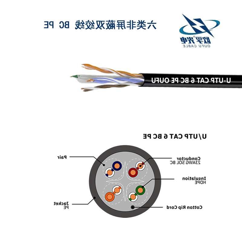 泰州市U/UTP6类4对非屏蔽室外电缆(23AWG)